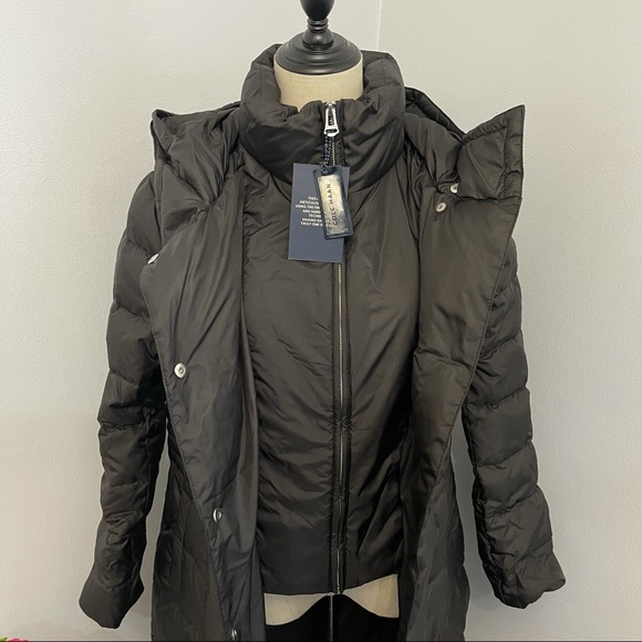 Cole Haan Hooded Quilted Coat New With Tag - Picture 8 of 14